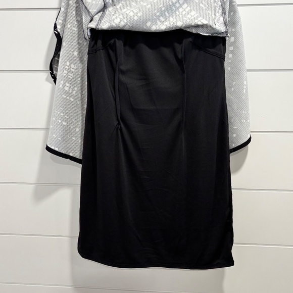 Rabbit Rabbit Rabbit lined black and white geometric lined dress sz 12 - Picture 9 of 16